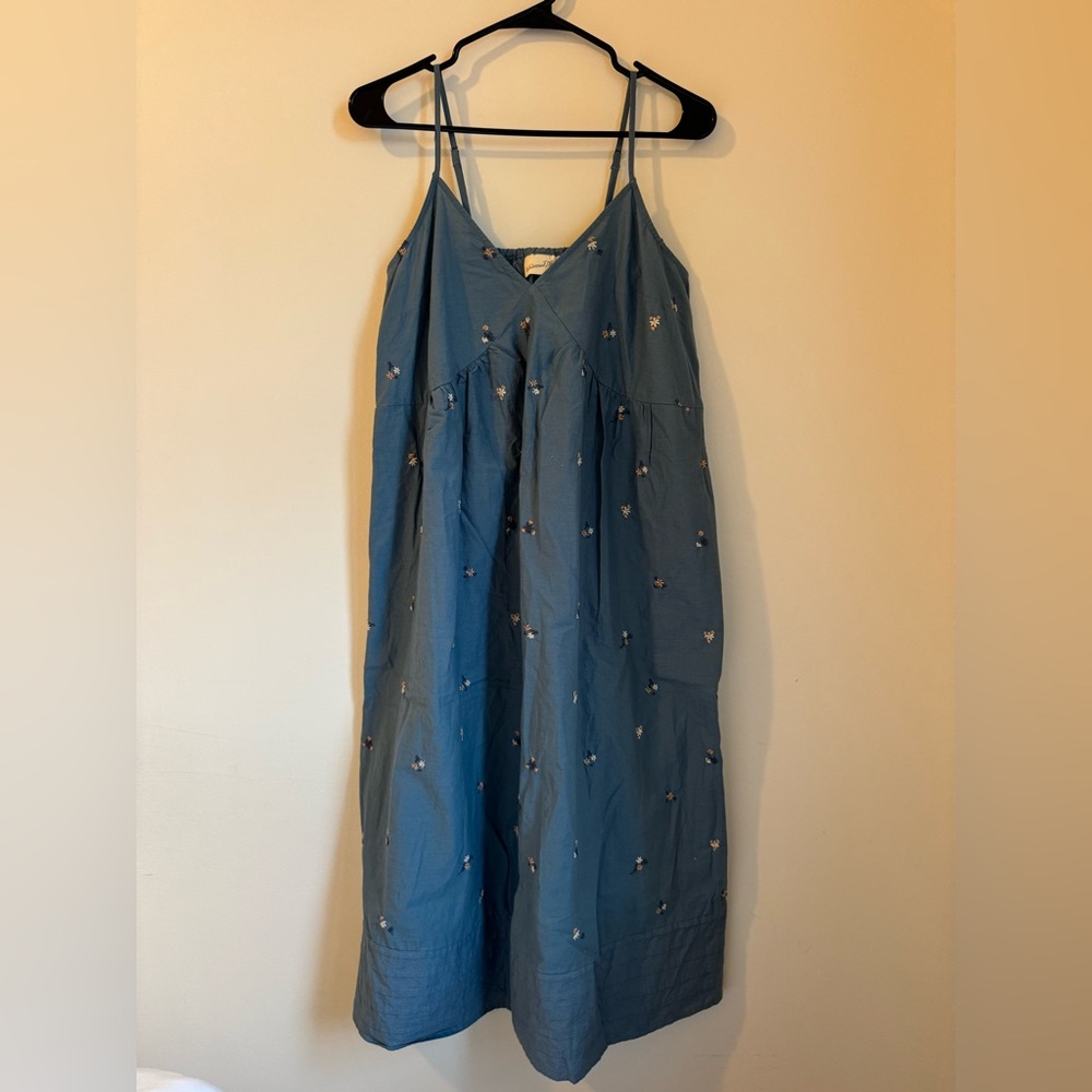 Universal Thread Blue Embroidered Dress